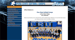 Desktop Screenshot of perustatesoftballcamps.com