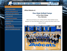 Tablet Screenshot of perustatesoftballcamps.com